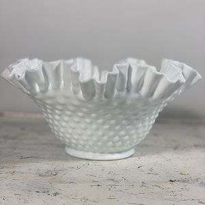 Fenton 9.25” Hobnail Bon- Bon Dish